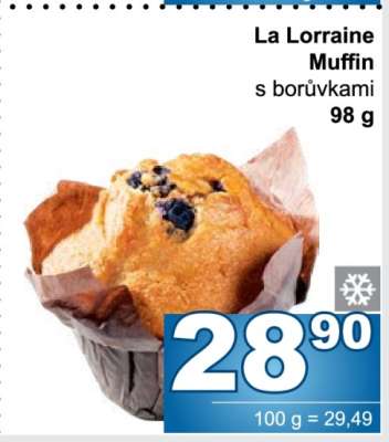 La Lorraine Muffin s borůvkami