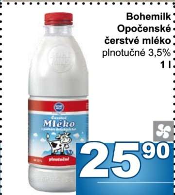 Bohemilk Opočenské čerstvé mléko
