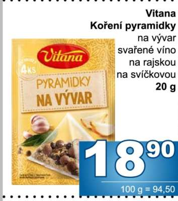 Vitana koření pyramidky