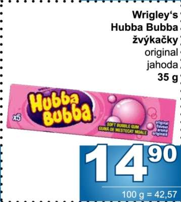 Wrigley's Hubba Bubba žvýkačky
