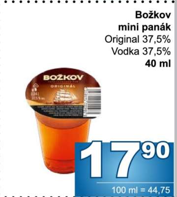 Božkov mini panák