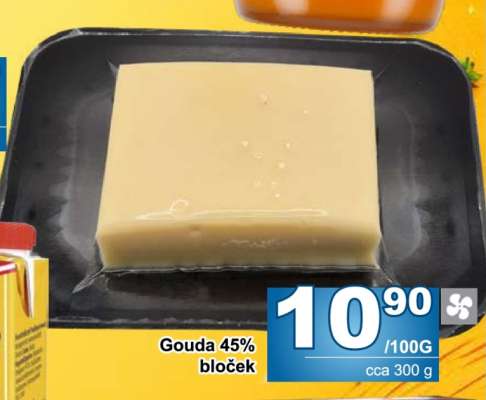 Gouda 45% bloček