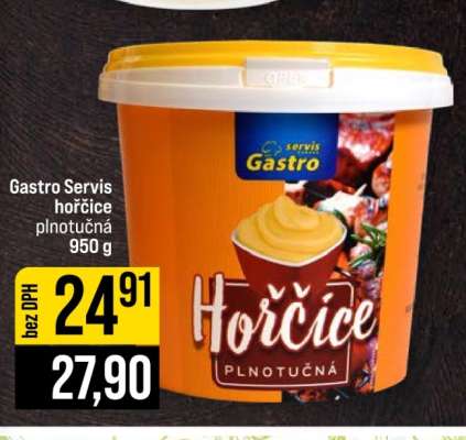 Gastro Servis hořčice plnotučná