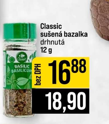 Classic sušená bazalka