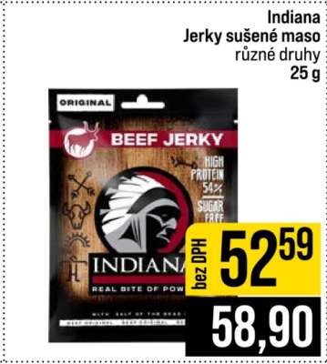 INDIANA JERKY SUŠENÉ MASO