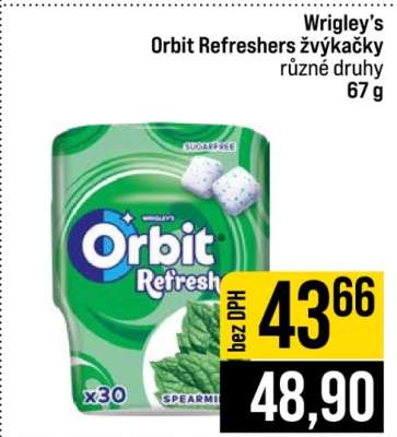 Wrigley’s Orbit Refreshers žvýkačky