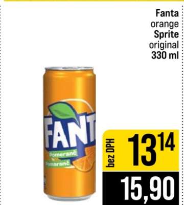 Fanta orange Sprite original