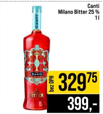 Canti Milano Bitter 25 %
