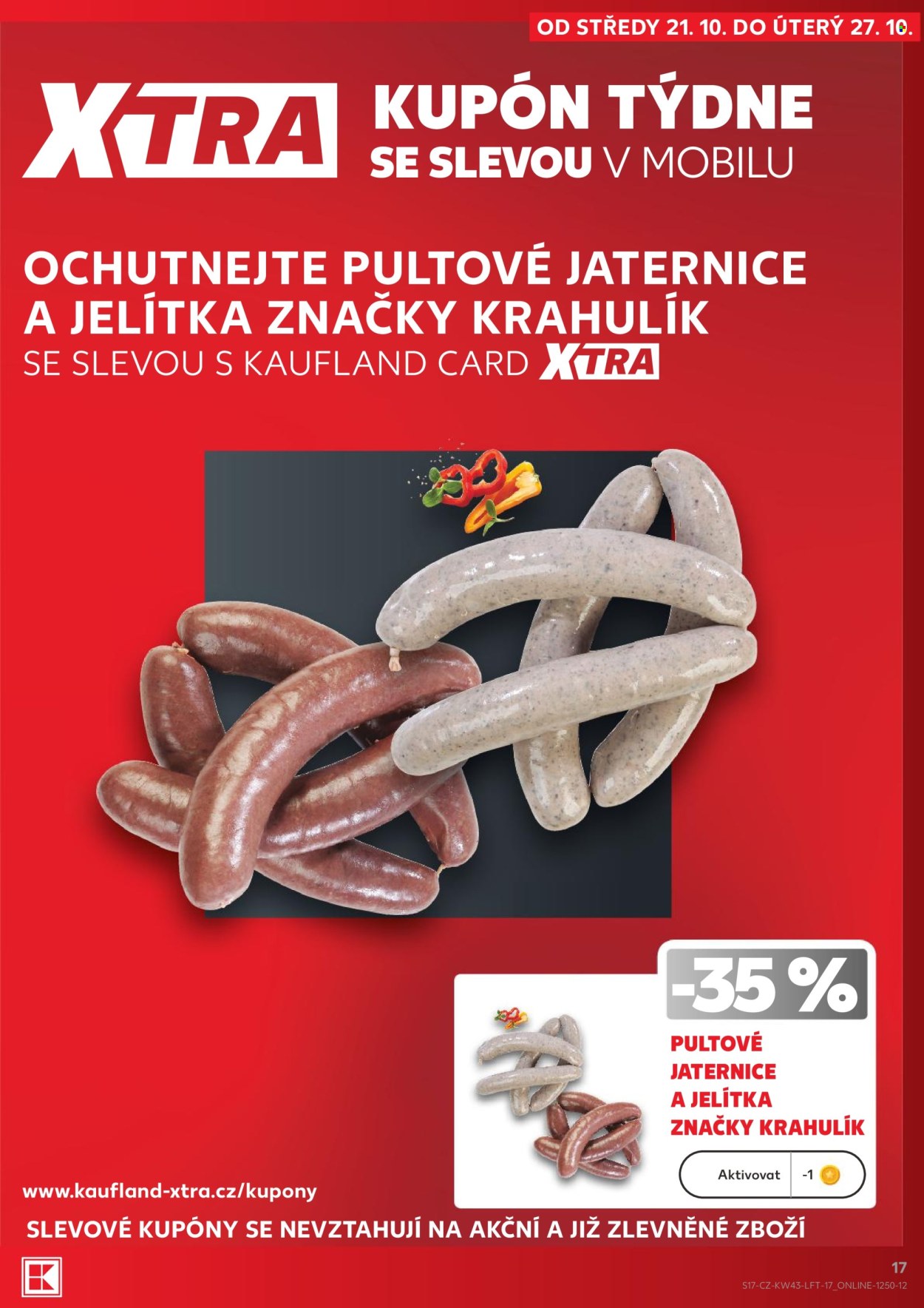 Leták Kaufland - 21. 10. 2026 - 27. 10. 2026. Strana 17