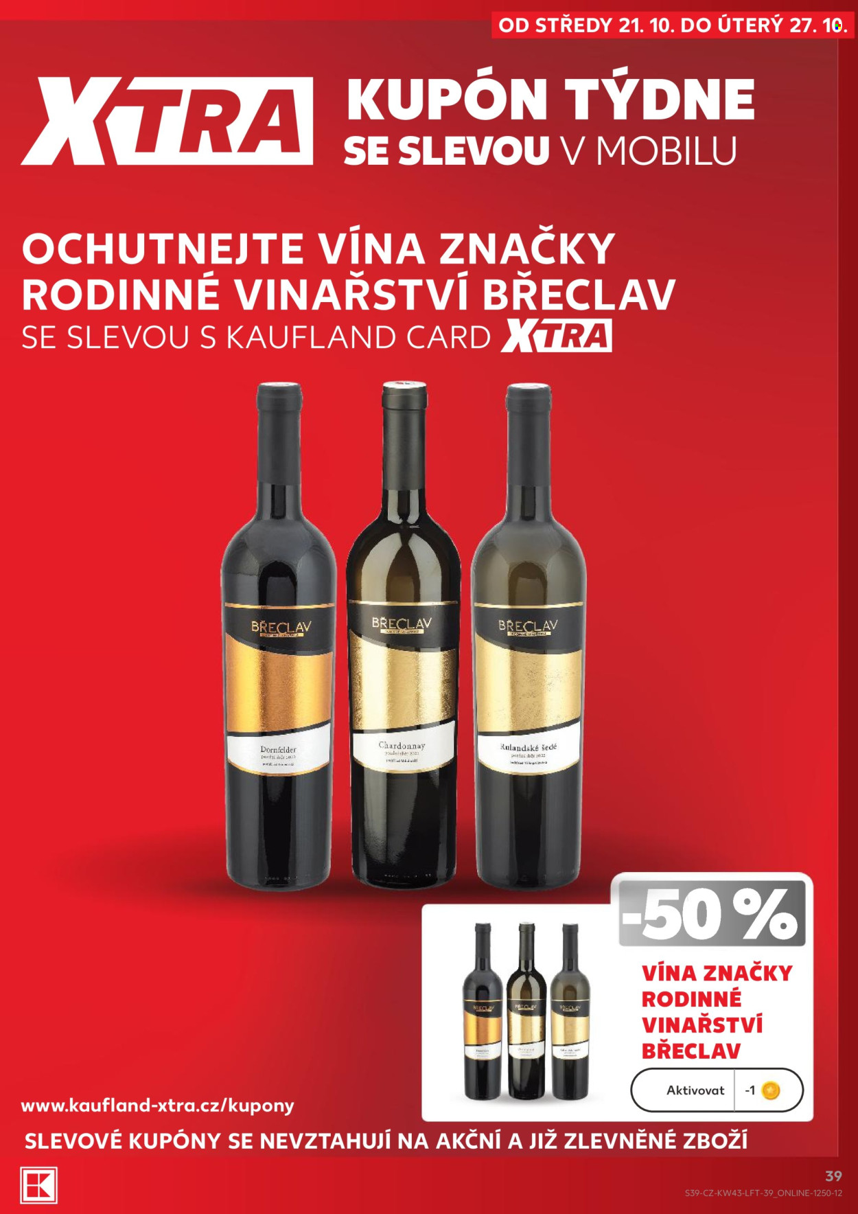 Leták Kaufland - 21. 10. 2026 - 27. 10. 2026. Strana 39