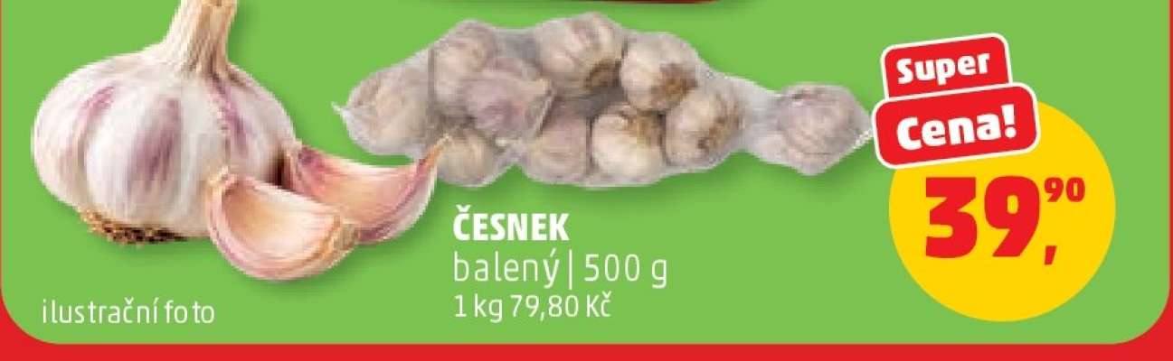 Česnek balený 500 g