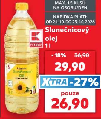 Slunečnicový olej 1l