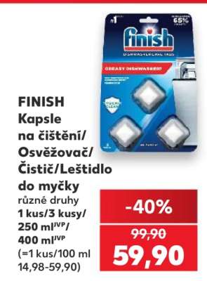 FINISH Kapsle na čištění/osvěžovač/čistič/leštidlo do myčky