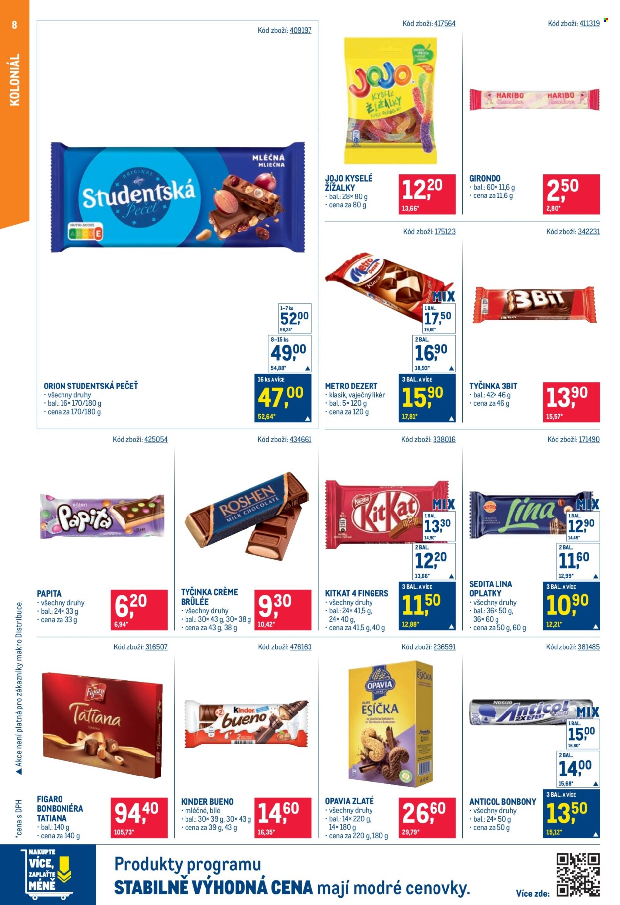 Leták MAKRO - 21. 10. 2026 - 3. 11. 2026. Strana 8