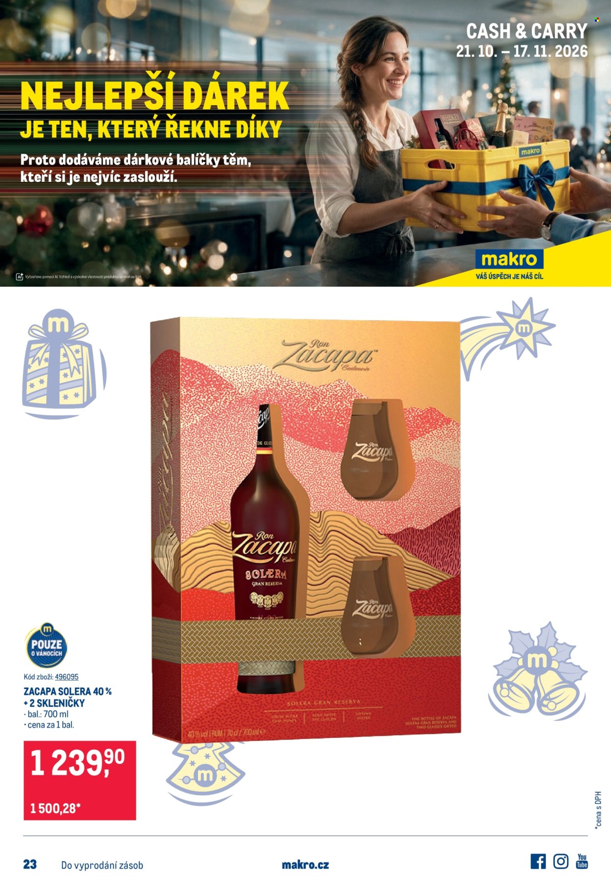 Leták MAKRO - 21. 10. 2026 - 17. 11. 2026. Strana 1