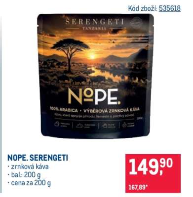 NOPE. SERENGETI