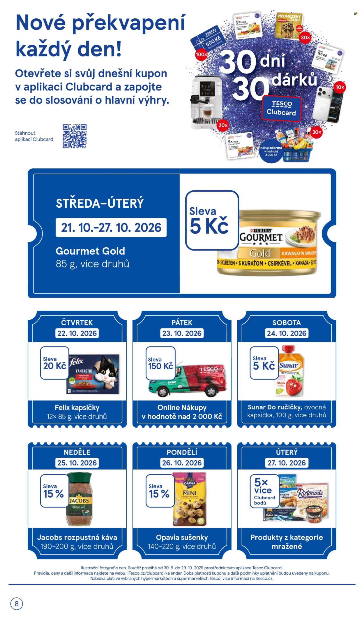 Leták TESCO supermarket - 21. 10. 2026 - 27. 10. 2026. Strana 8