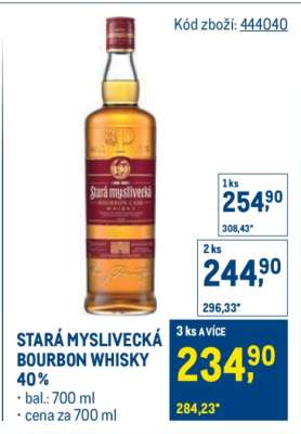 Stará myslivecká Bourbon Whisky 40 %