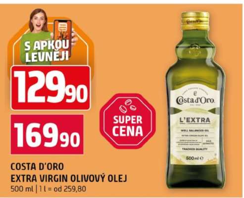 Costa d'Oro Extra Virgin olivový olej