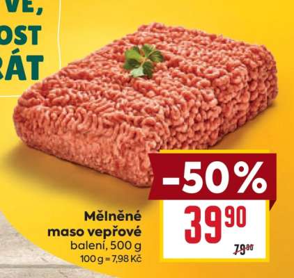 Mělněné maso vepřové