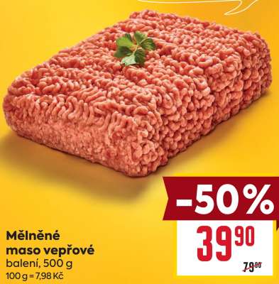 Mělněné maso vepřové