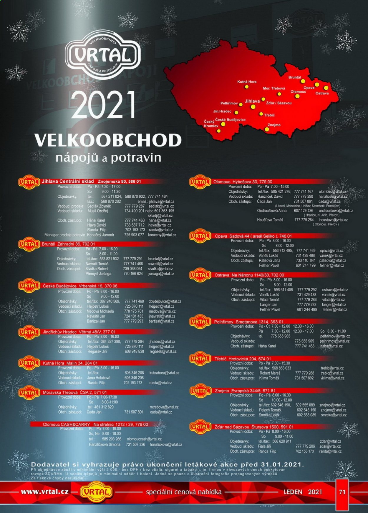 Leták Vrtal - 1. 1. 2021 - 31. 1. 2021. 