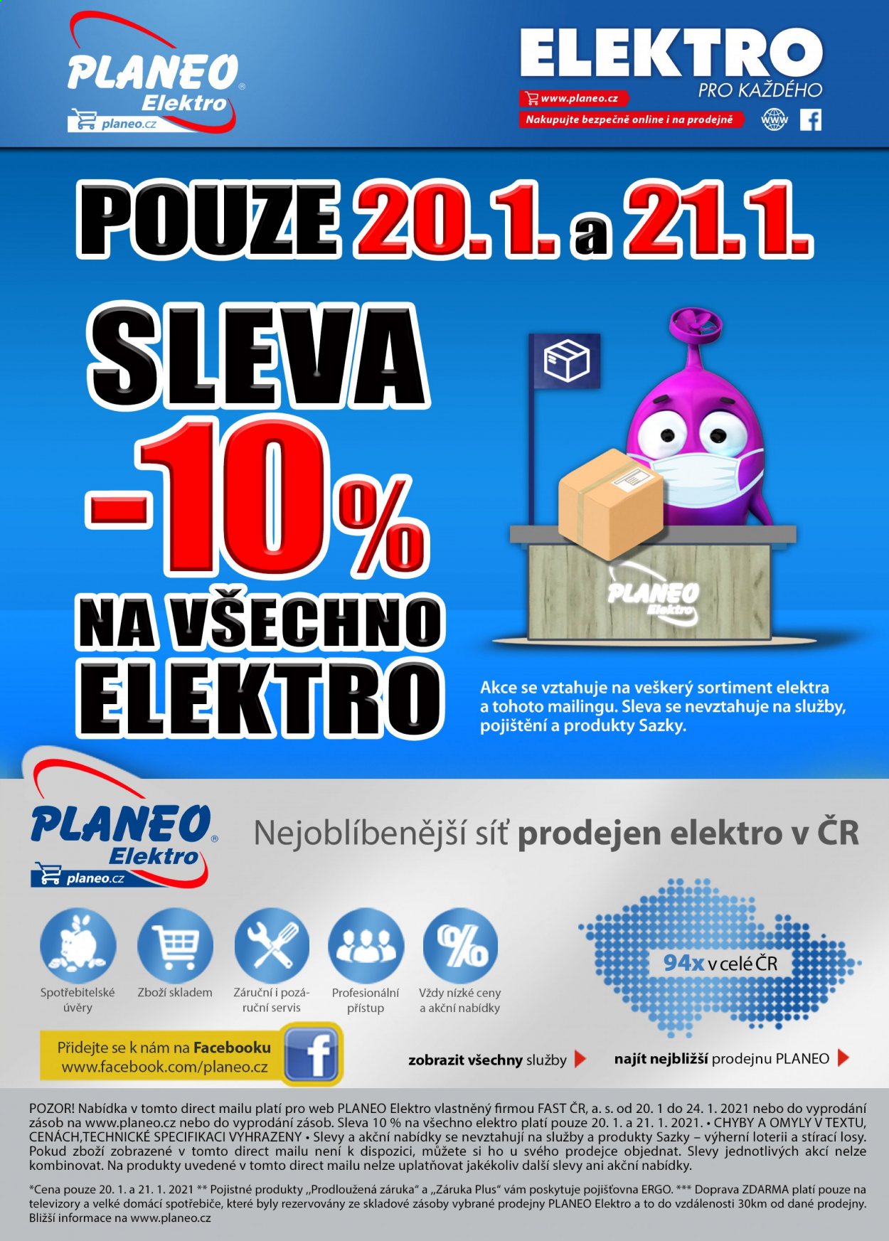 Leták PLANEO Elektro - 20. 1. 2021 - 24. 1. 2021. 