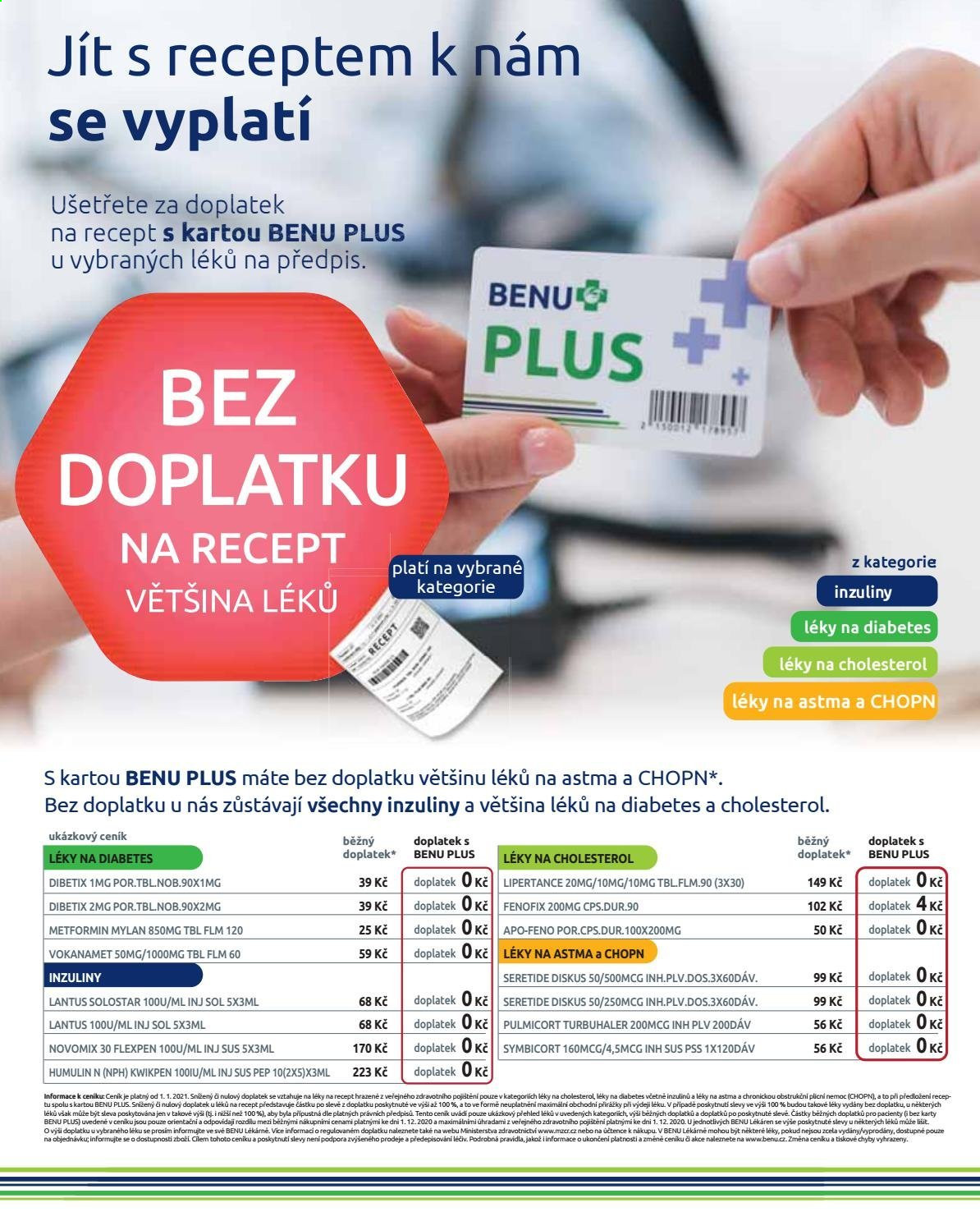 Leták BENU Lékárna - 1. 3. 2021 - 31. 3. 2021. 