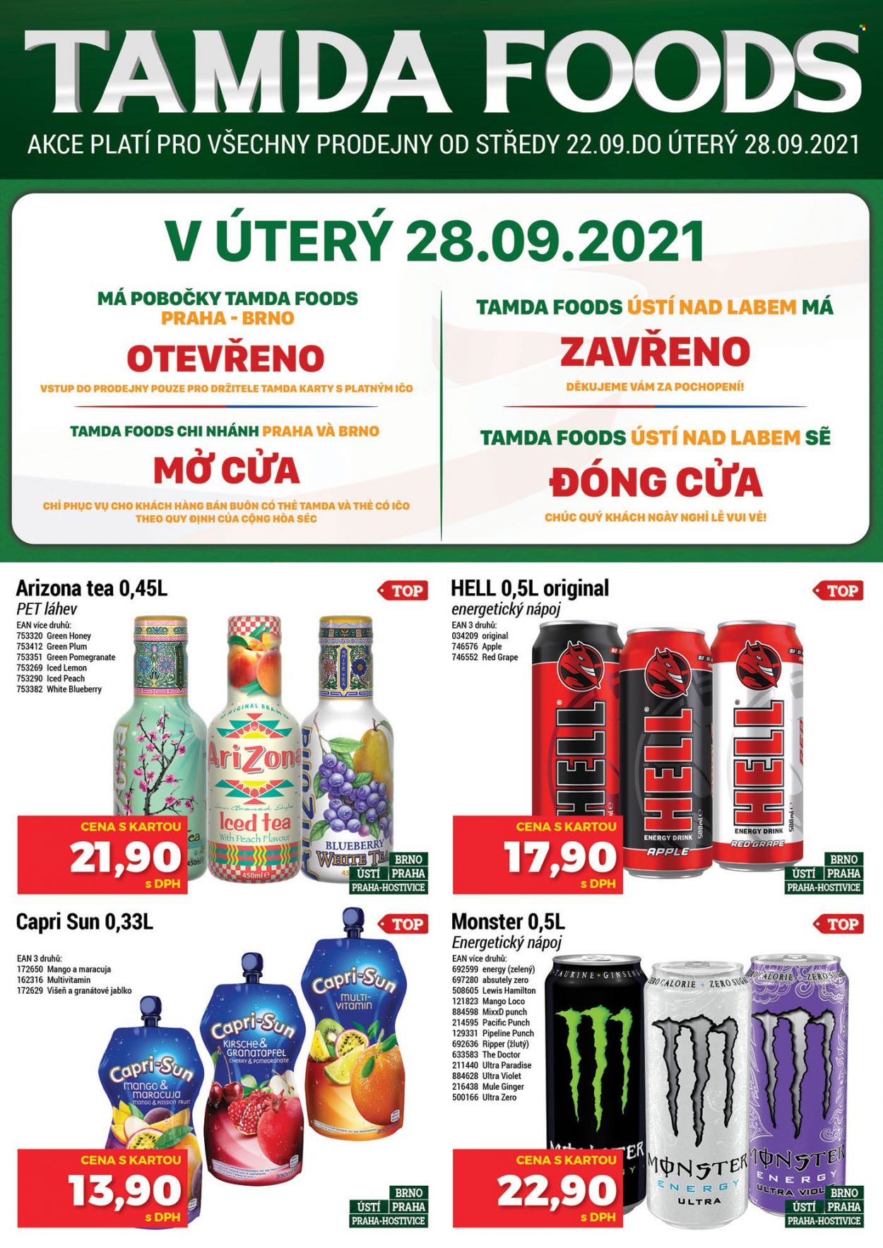 Leták Tamda Foods - 22. 9. 2021 - 28. 9. 2021. 