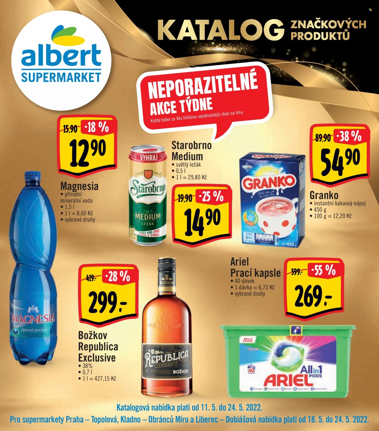 Leták Albert Supermarket - 11. 5. 2022 - 24. 5. 2022. 