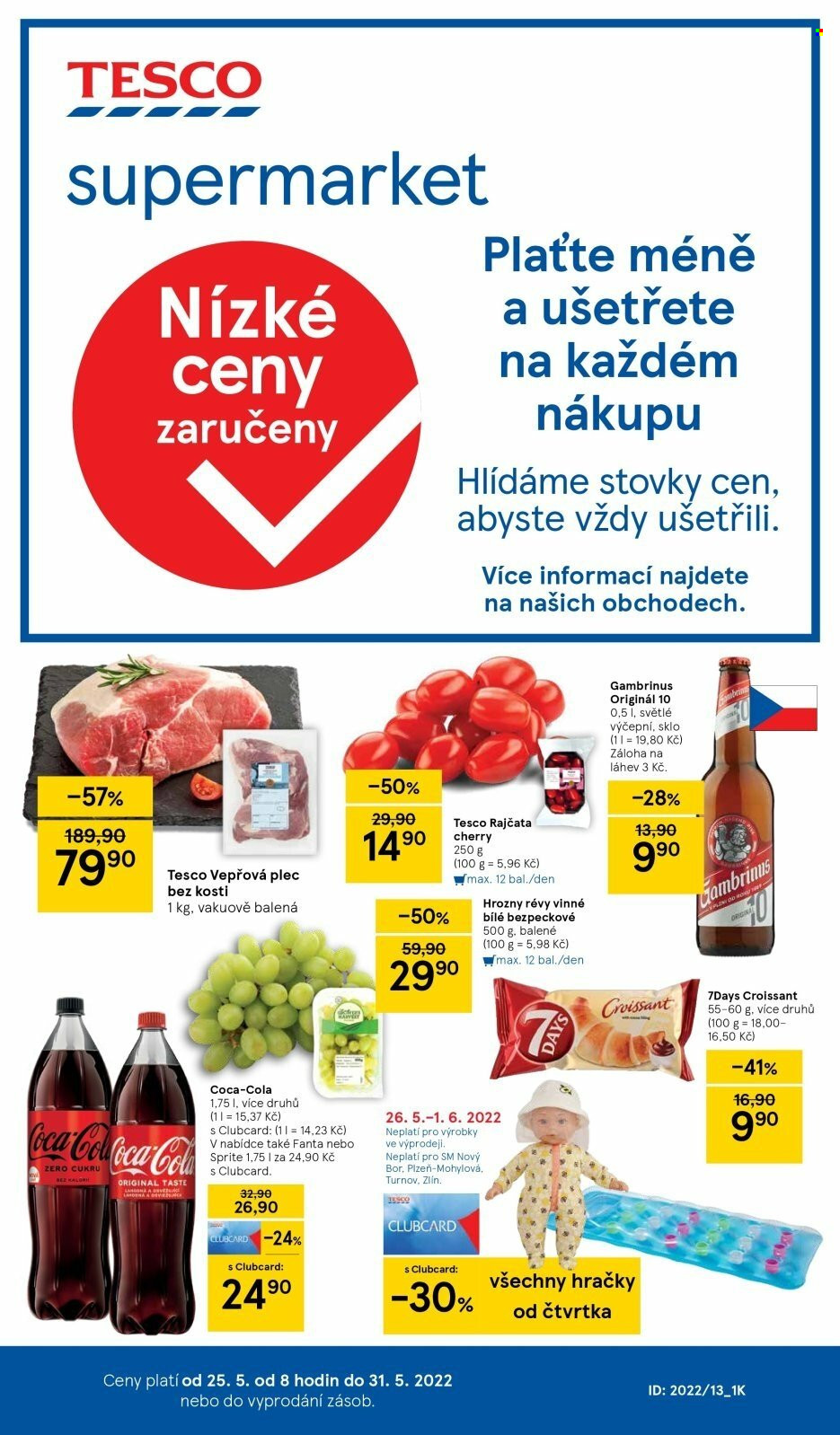 Leták TESCO supermarket - 25. 5. 2022 - 31. 5. 2022. 