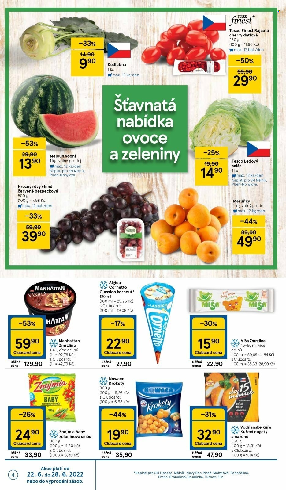 Leták TESCO supermarket - 22. 6. 2022 - 28. 6. 2022. 
