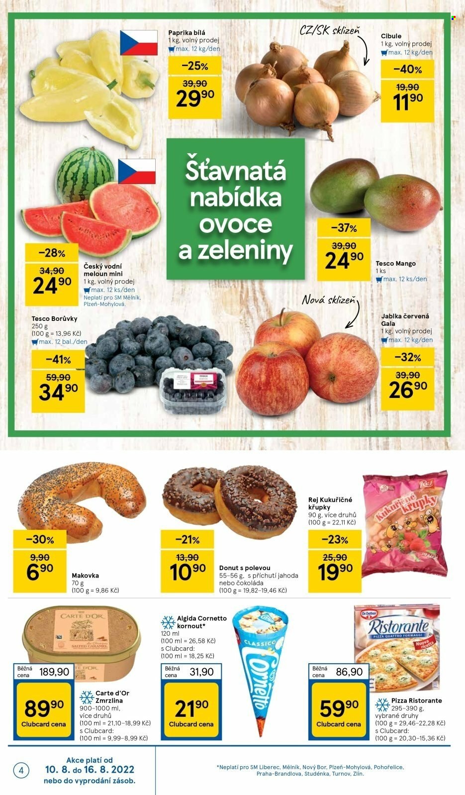 Leták TESCO supermarket - 10. 8. 2022 - 16. 8. 2022. 