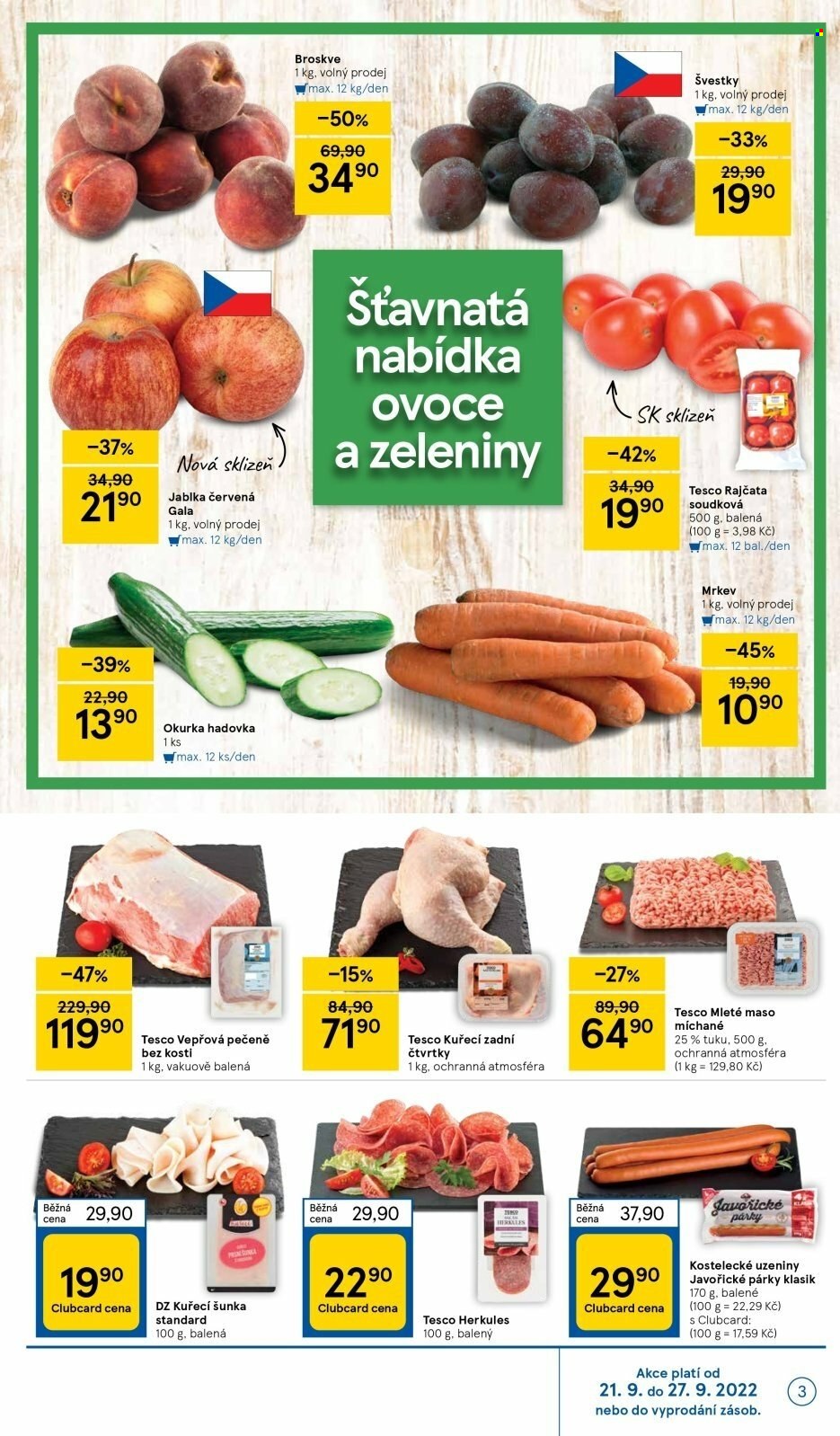 Leták TESCO supermarket - 21. 9. 2022 - 27. 9. 2022. 