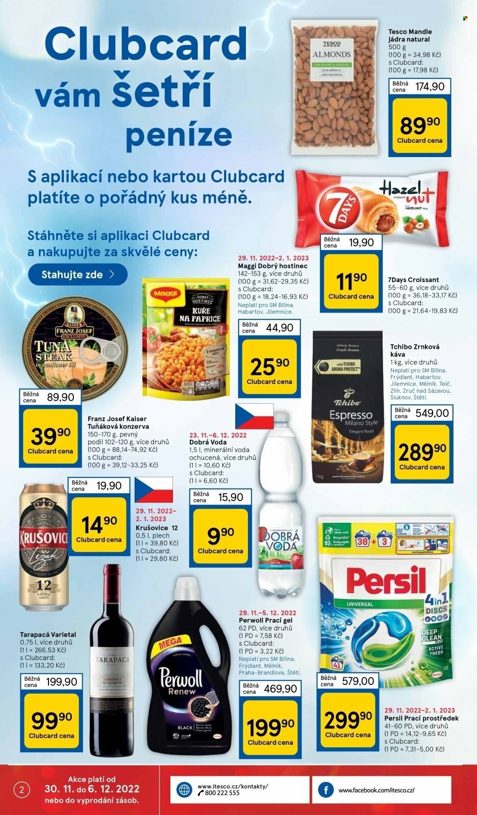 Leták TESCO supermarket - 30. 11. 2022 - 6. 12. 2022. 