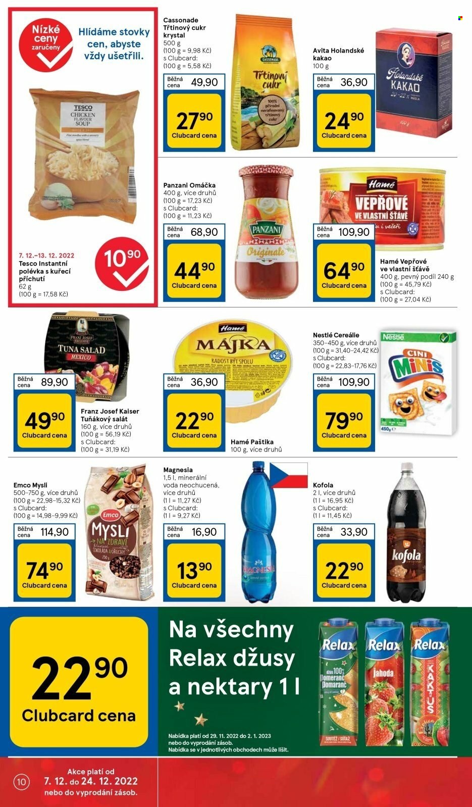 Leták TESCO supermarket - 7. 12. 2022 - 13. 12. 2022. 