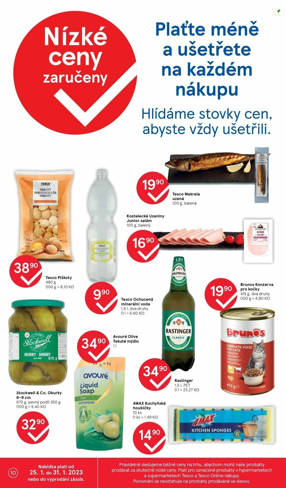 Leták TESCO supermarket - 25. 1. 2023 - 31. 1. 2023. 