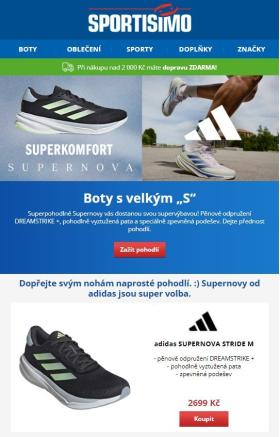 SPORTISIMO - Supernovy od Adidas. Běžecké boty