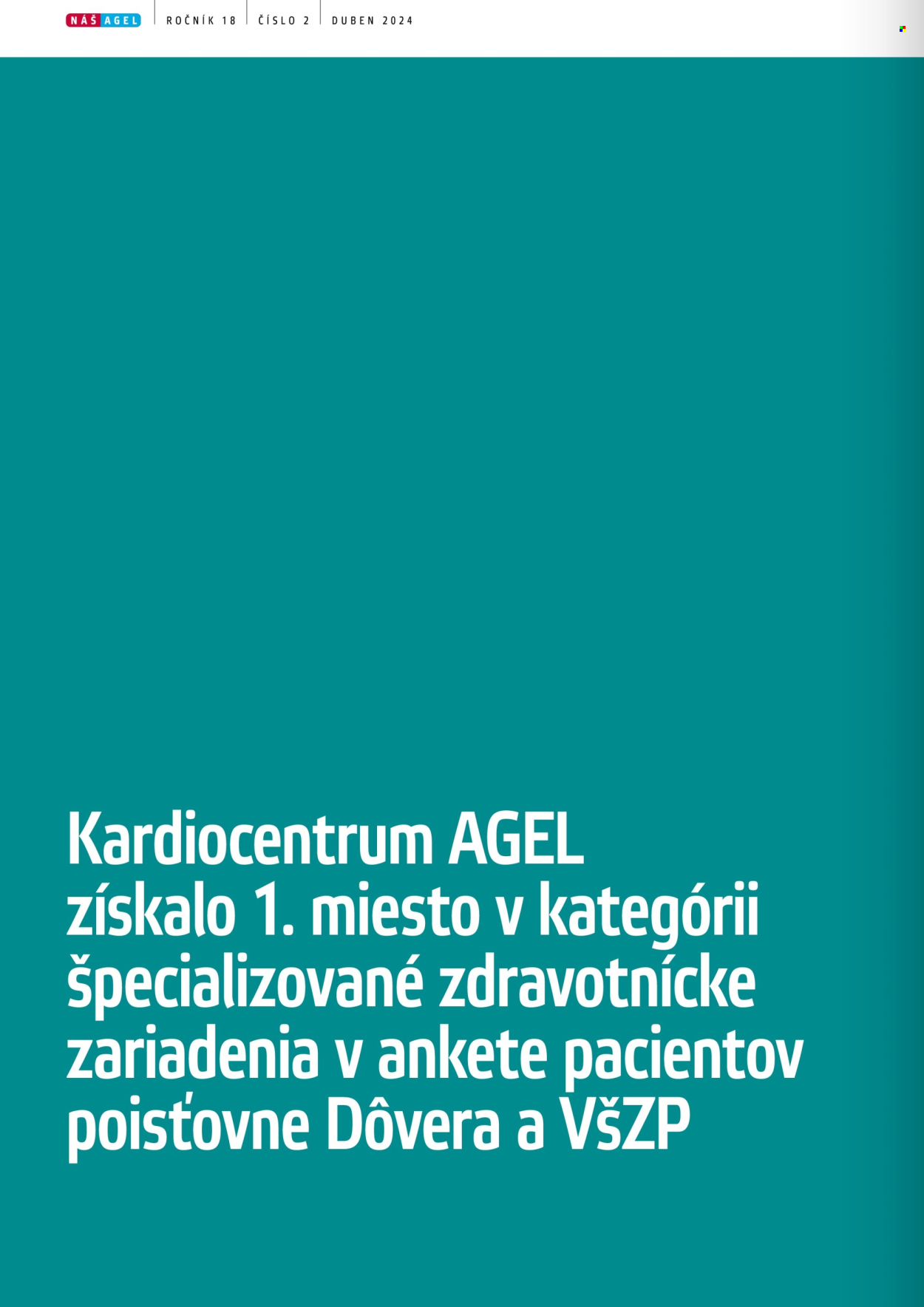 Leták AGEL lékárna - 1. 4. 2024 - 30. 4. 2024. 