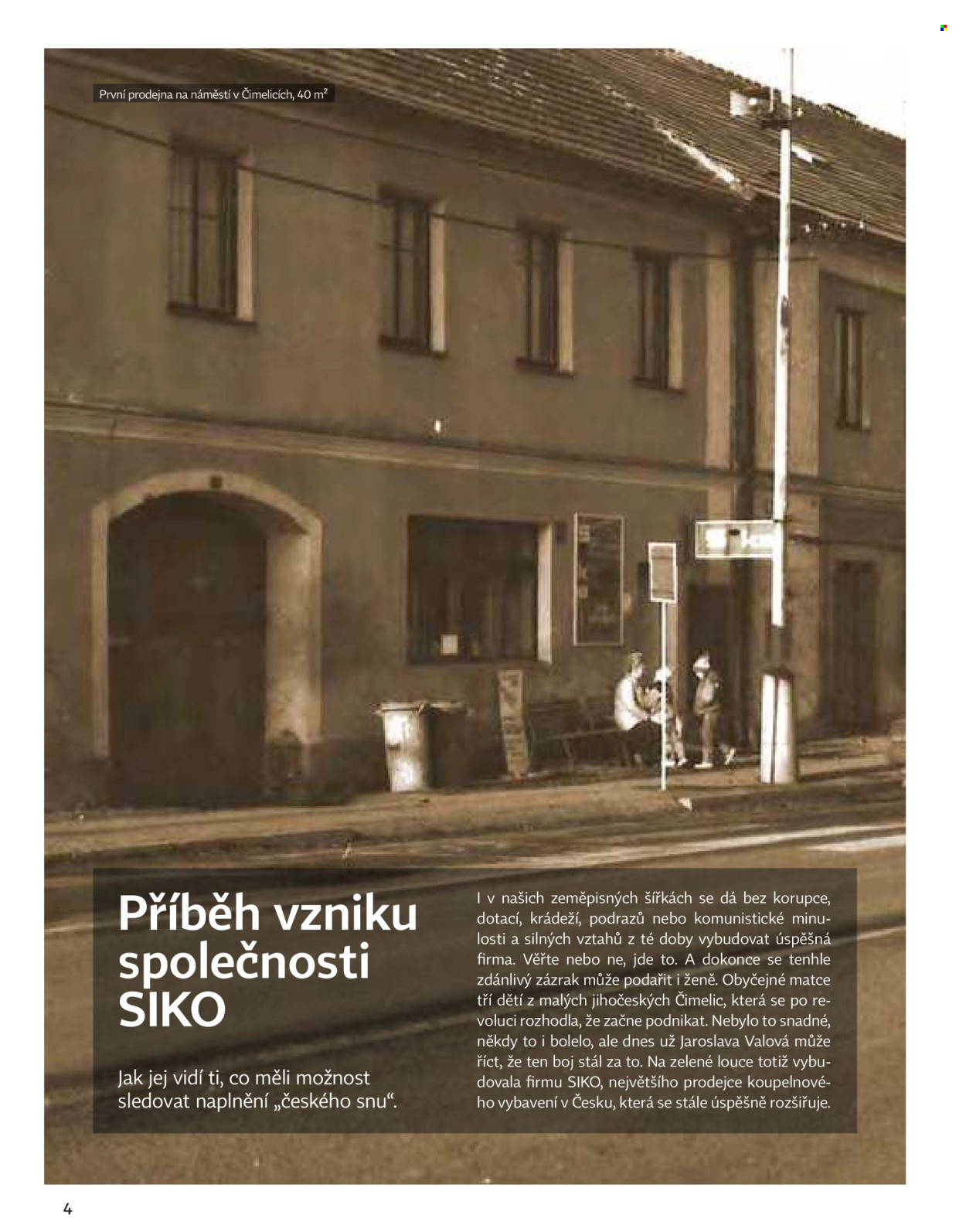 Leták SIKO KOUPELNY. Strana 4