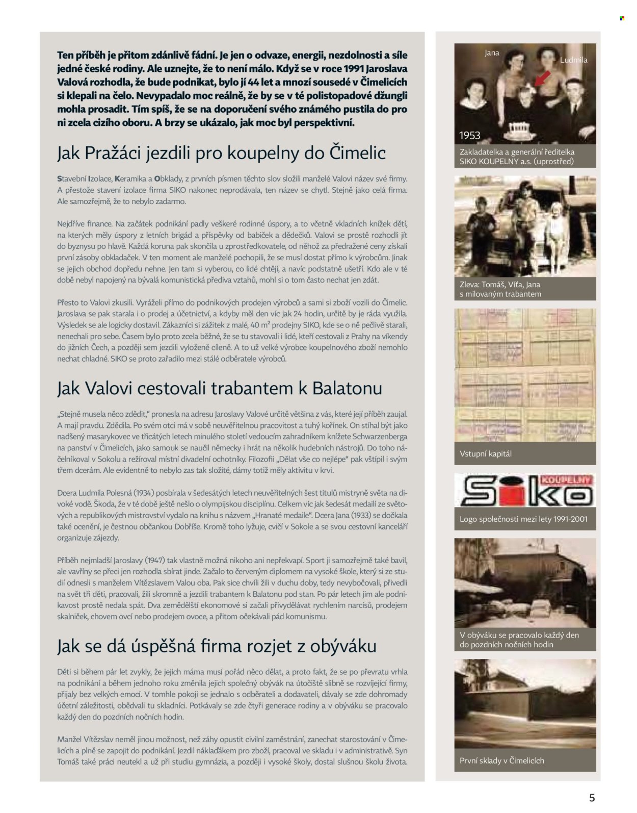 Leták SIKO KOUPELNY. Strana 5