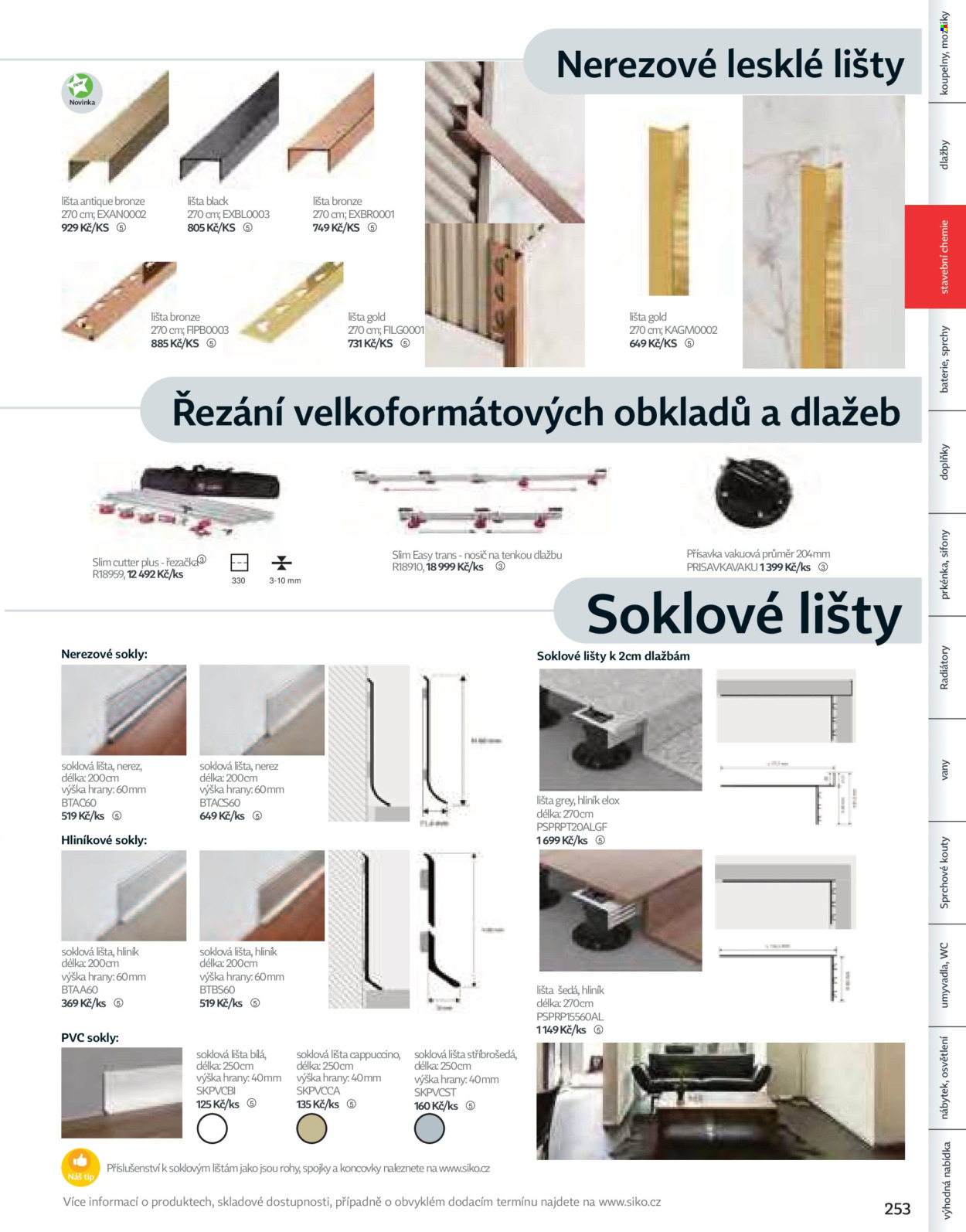 Leták SIKO KOUPELNY. Strana 253