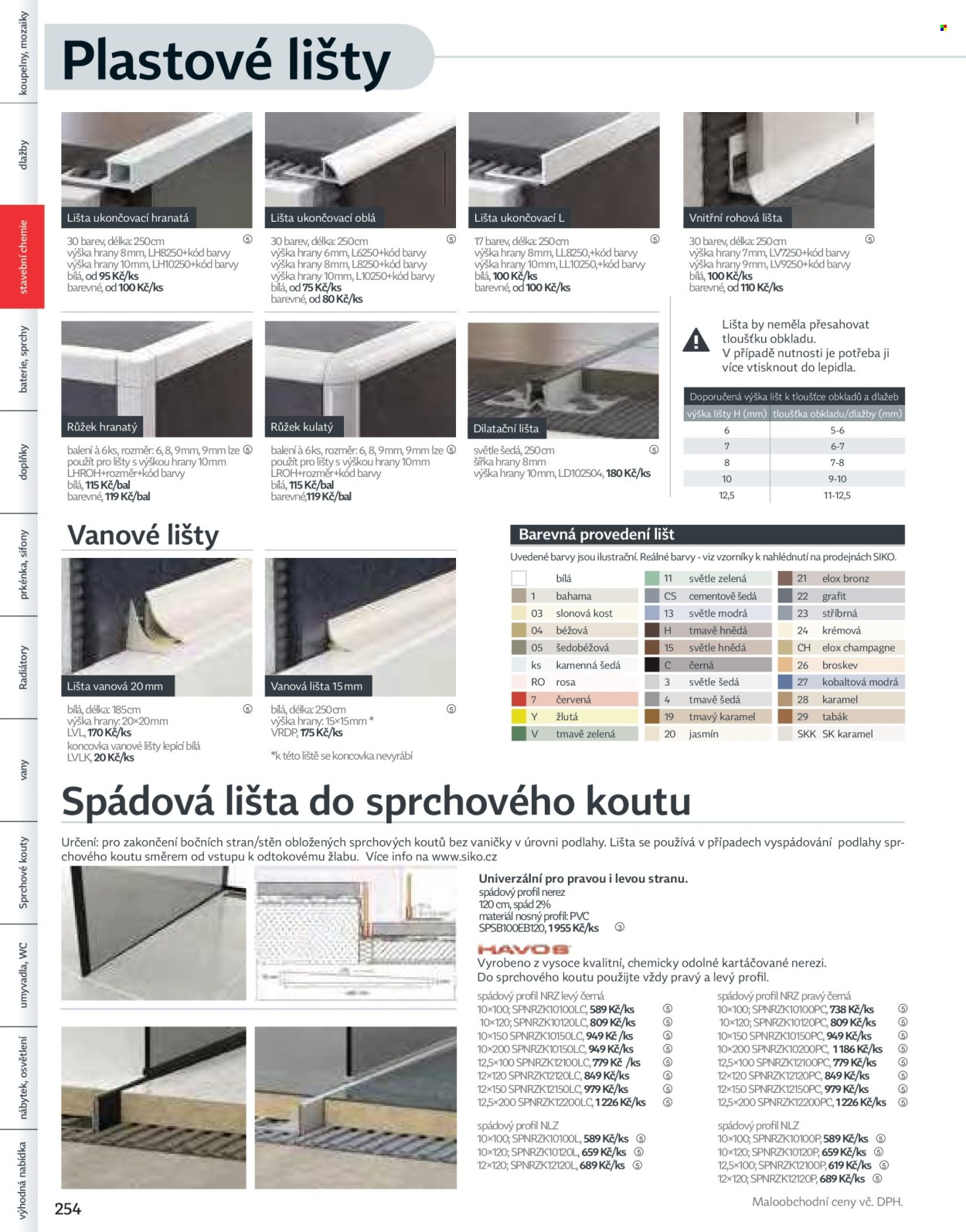 Leták SIKO KOUPELNY. Strana 254