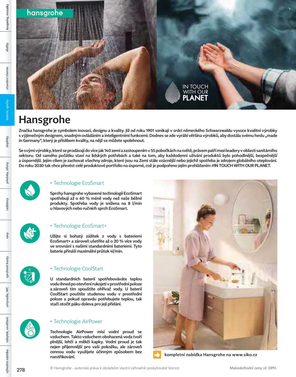 Leták SIKO KOUPELNY. Strana 278
