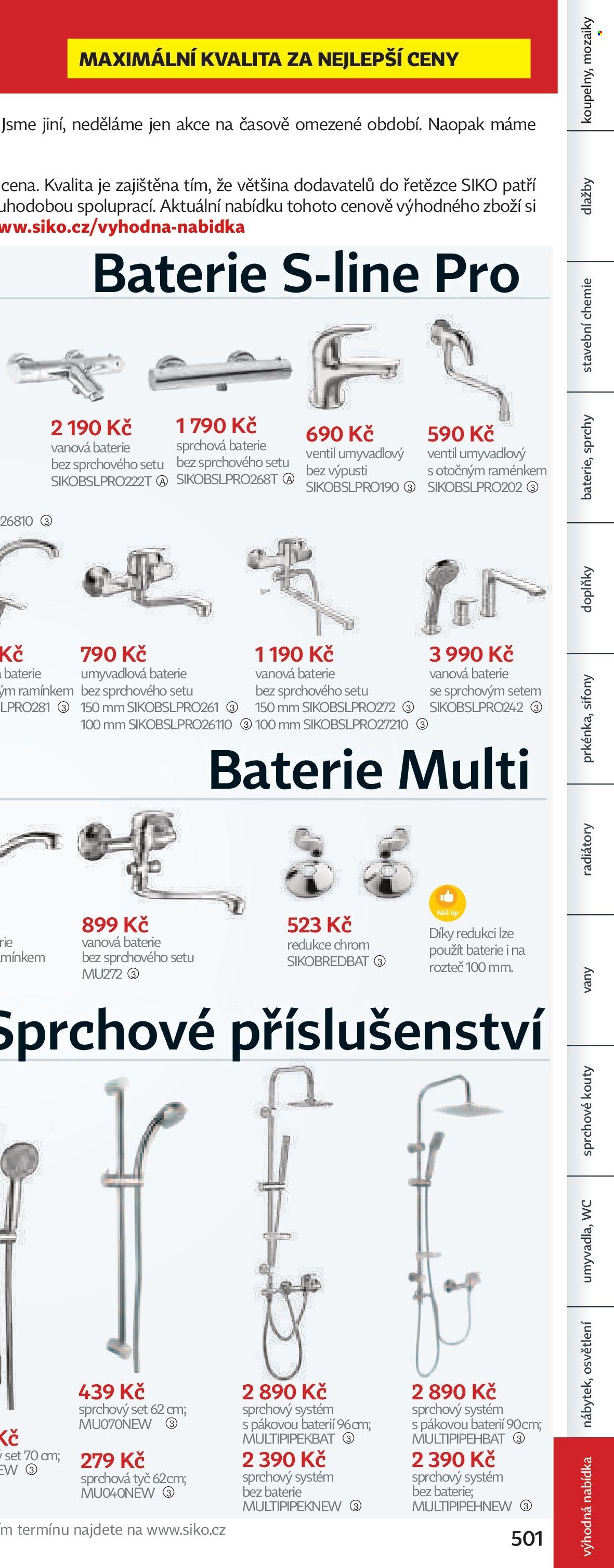 Leták SIKO KOUPELNY. Strana 507