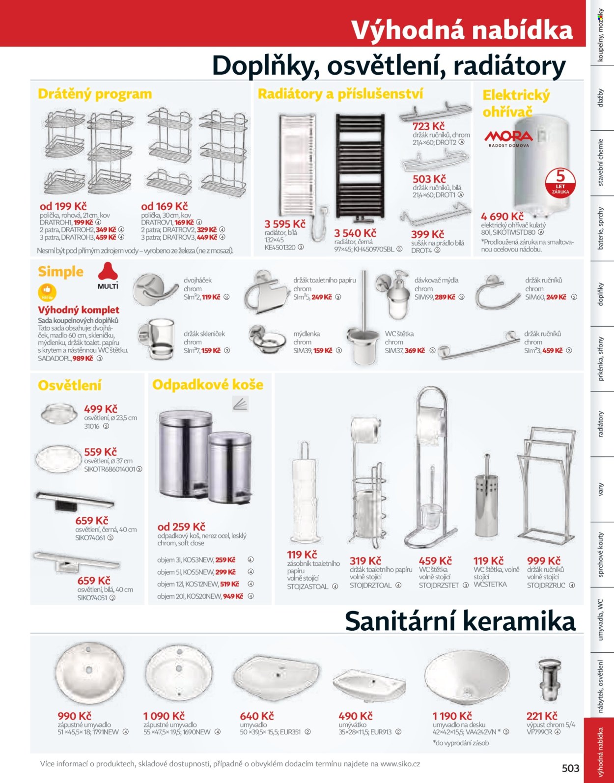Leták SIKO KOUPELNY. Strana 509