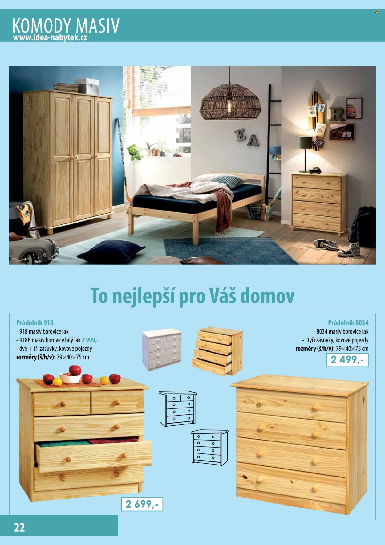 Leták IDEA nábytek. 