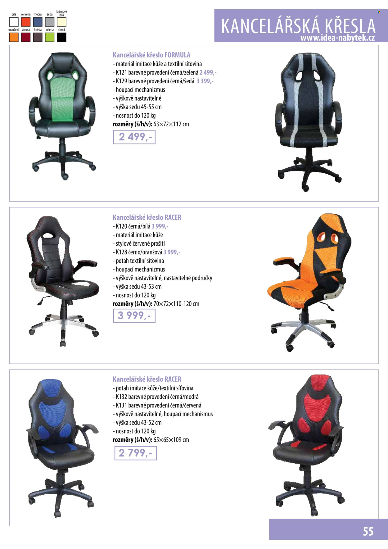 Leták IDEA nábytek. 