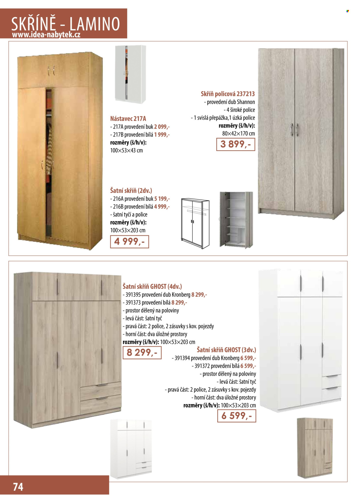 Leták IDEA nábytek. 