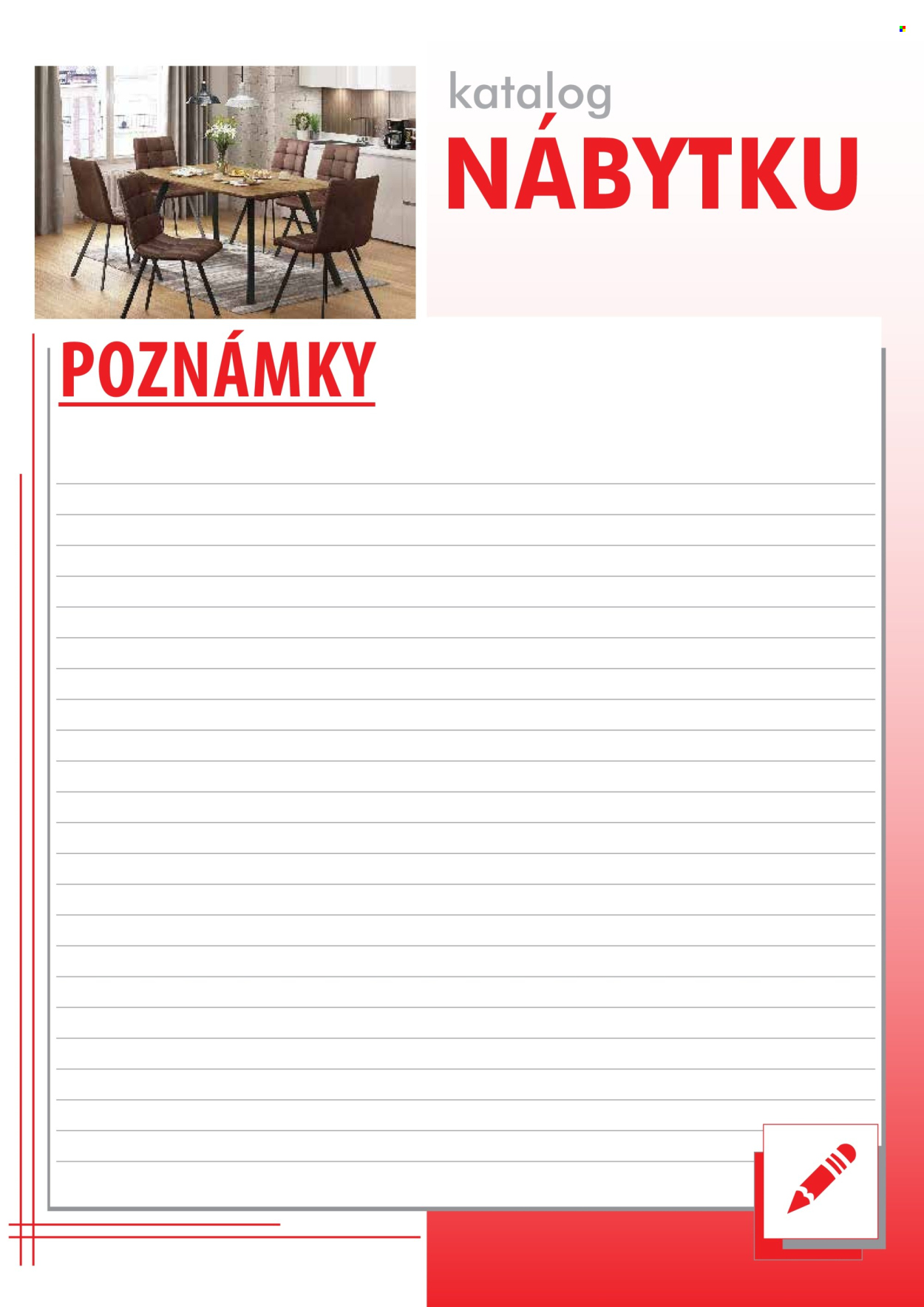Leták IDEA nábytek. 